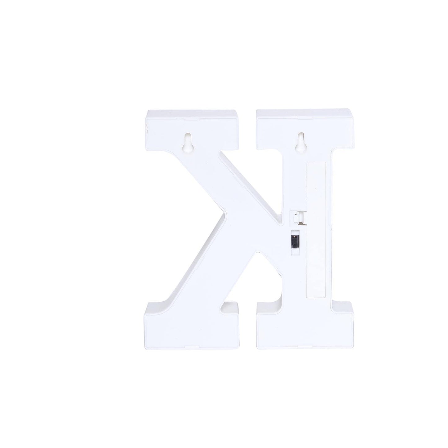 3D Marquee Letter "K" Warm White 5 LED Lights Gold - Chic Light-Up Decor for Events 6"