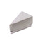 10-Pack Cardstock Triangle Cake Slice Boxes Silver with Scalloped Top 4"x2.5"