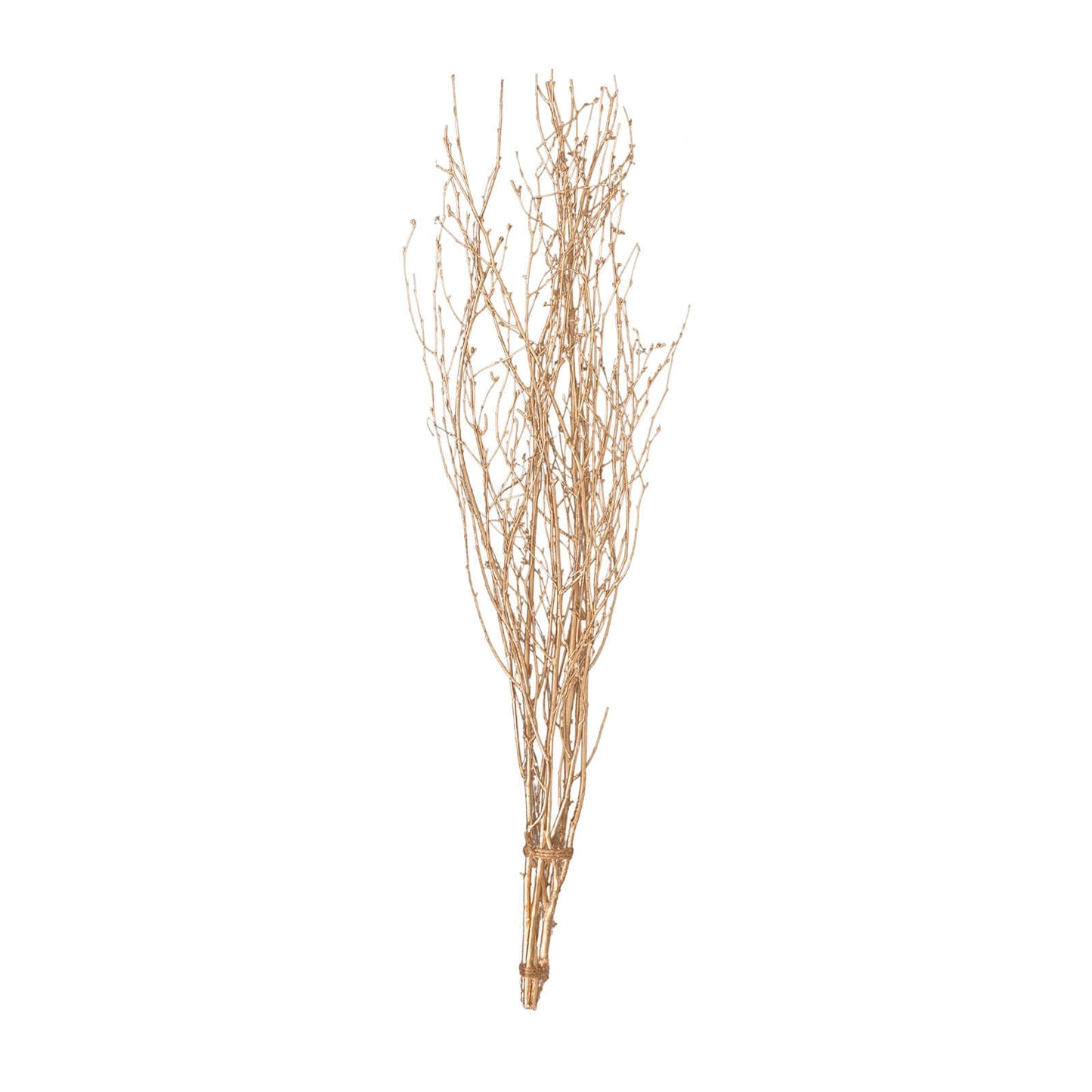 6-Pack Natural Birch Tree Branches 46" Metallic Gold - Versatile Extra Long Decorative Dried Willow Twigs Sticks for Vase Centerpiece Wedding Decor