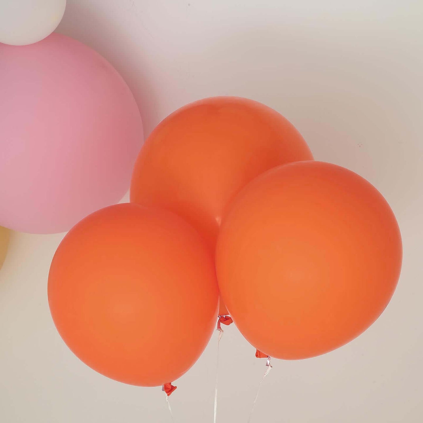 10 Pack 18" Matte Pastel Orange Helium or Air Latex Party Balloons