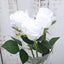 31" 24Pcs White Long Stem Artificial Silk Roses Flowers