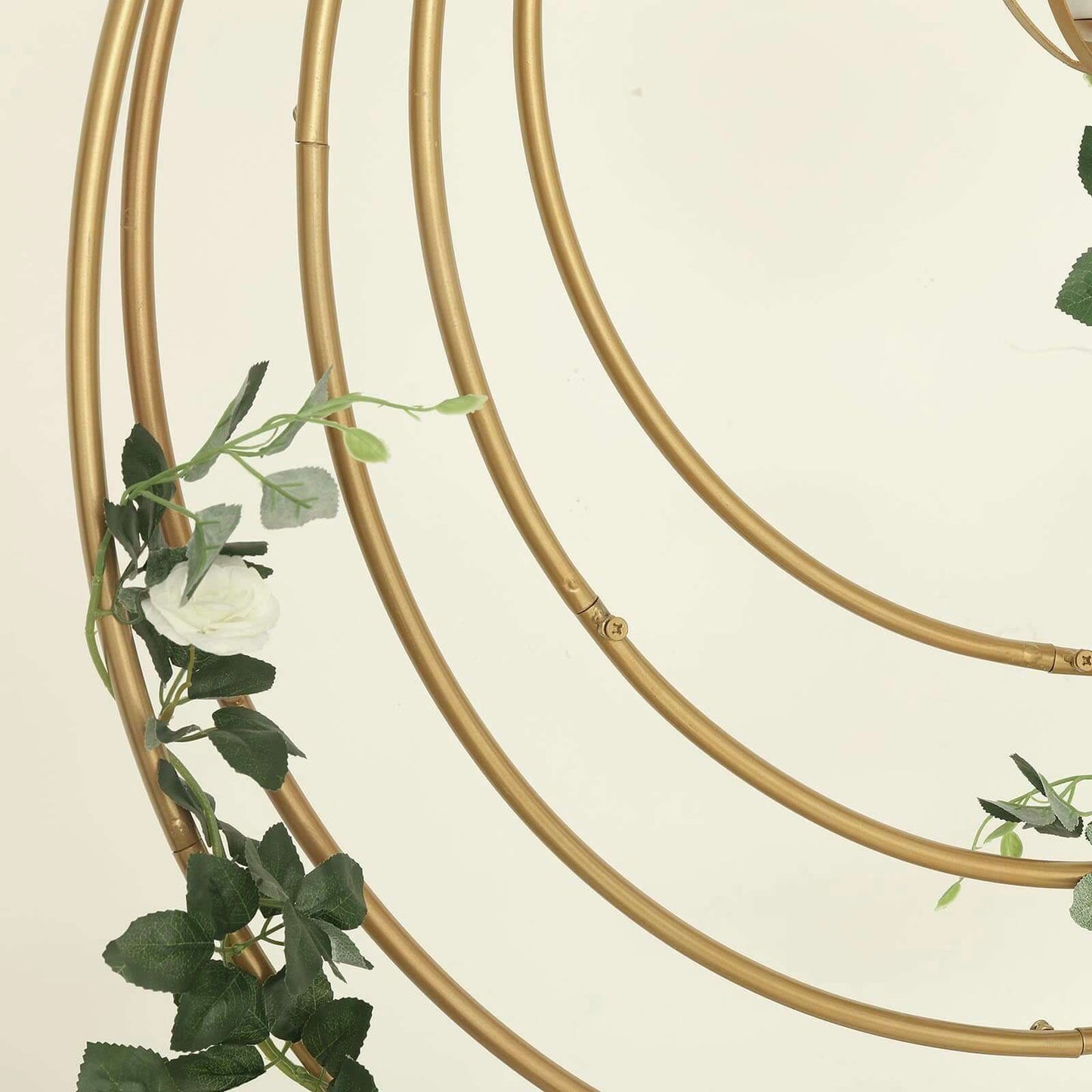 36" Gold Heavy Duty Metal Hoop Wreath, Floral Hoop