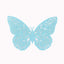 12-Pack 3D Butterfly Wall Decals, DIY Removable Mural Stickers Turquoise Cake Decorations Eye-Catching Design