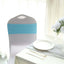 5 Pack Stretch Spandex Chair Sashes Turquoise - Reusable Chair Bands with Silver Diamond Ring Slide Buckle 5"x14"