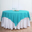 Polyester 70"x70" Table Overlay Square Tablecloth Turquoise - Wrinkle-Resistant & Durable Table Cover