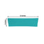 5 Pack Stretch Spandex Chair Sashes Turquoise - Fitted Finish Two Ply Heavy Duty Chair Bands 5"x12"