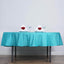 Polyester 90" Round Tablecloth Turquoise - Stain & Wrinkle-Resistant Table Cover