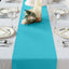 Polyester 12"x108" Table Runner Turquoise - Durable & Wrinkle-Resistant Table Decor