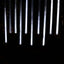 8 Tubes LED Hanging String Lights Icicle Design Clear - Waterproof Snowfall Effect 12"