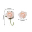 24 Roses 2" Blush Artificial Foam Flowers With Stem Wire and Leaves