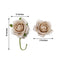 24 Roses 2" Champagne Artificial Foam Flowers With Stem Wire and Leaves