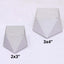 25 Pack 2"x3" Geometric Silver Glitter Wedding Favor Candy Gift Box