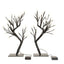 2-Pack Artificial Tree Centerpieces Cherry Blossom Design Black with 36 Warm White LEDs - Battery Operated Table DÃ©cor