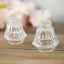 12 Pack 2.5" Clear Plastic Salt and Pepper Shakers Party Favor Gifts