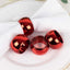4 Pack Shiny Metallic Red Acrylic Napkin Rings