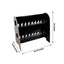 2-Tier Champagne Glass Holder Display Stand Table Top in Glossy Black - Modern Stemware Rack Cocktail Drink Holder with 18 Hooks for Events & DIY Bars 25"
