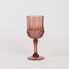 6-Pack Plastic Cocktail Goblets Dusty Rose Transparent Crystal Cut - Shatterproof Drinkware 8oz