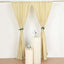 2 Pack Champagne Polyester Event Curtain Drapes, 10ftx8ft Backdrop Event Panels With Rod Pockets 130 GSM