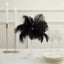 Table Lamp Ostrich Feather Design Black LED Battery Operated - Cordless Wedding Centerpiece 15"