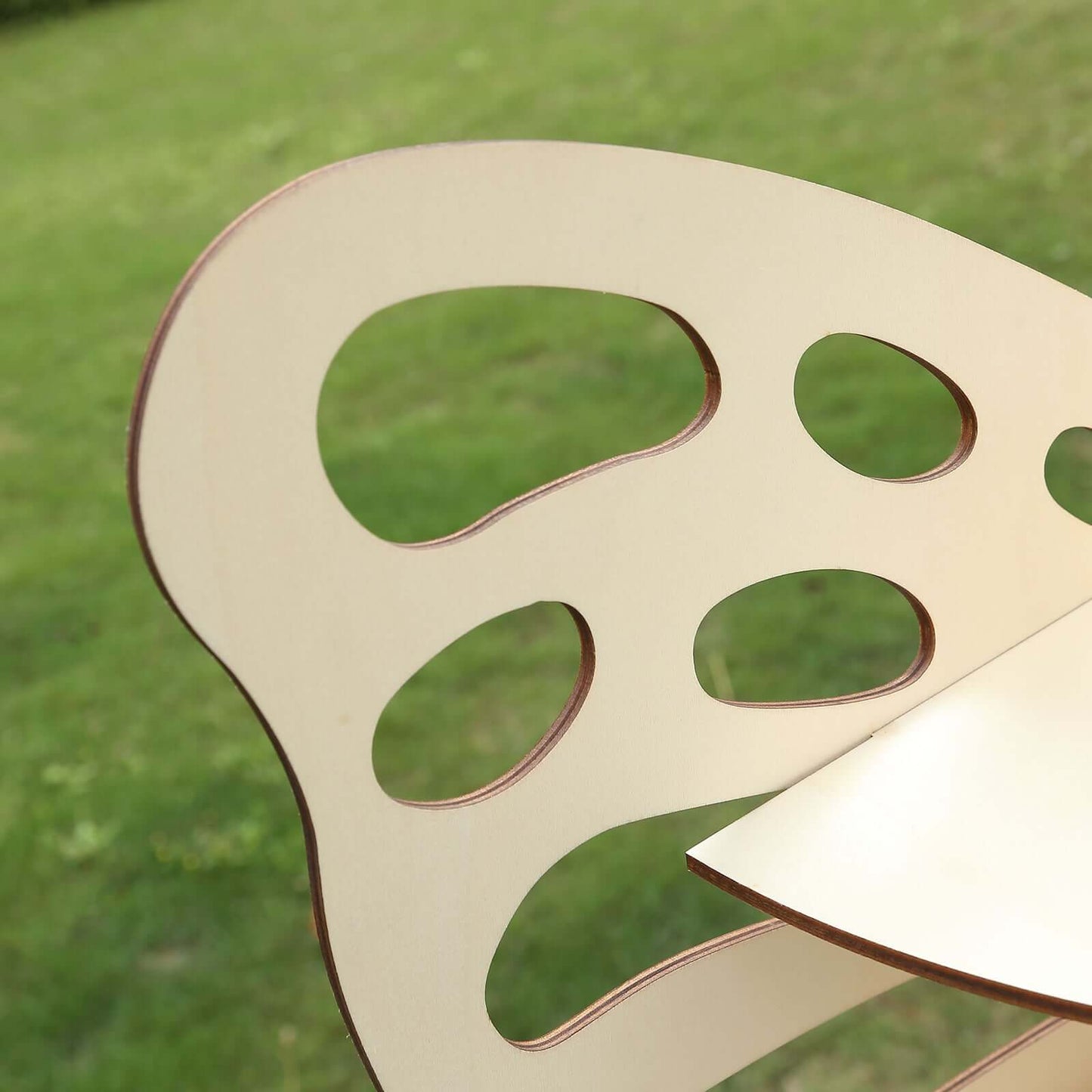 3-Tier Wooden Cupcake Stand Butterfly Design Natural - Rustic Dessert Display Shelf Rack 24"