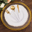 6-Pack Acrylic Round Charger Plates 13" in Clear with Gold Beaded Rim, Dinner Charger Event Tabletop Decor
