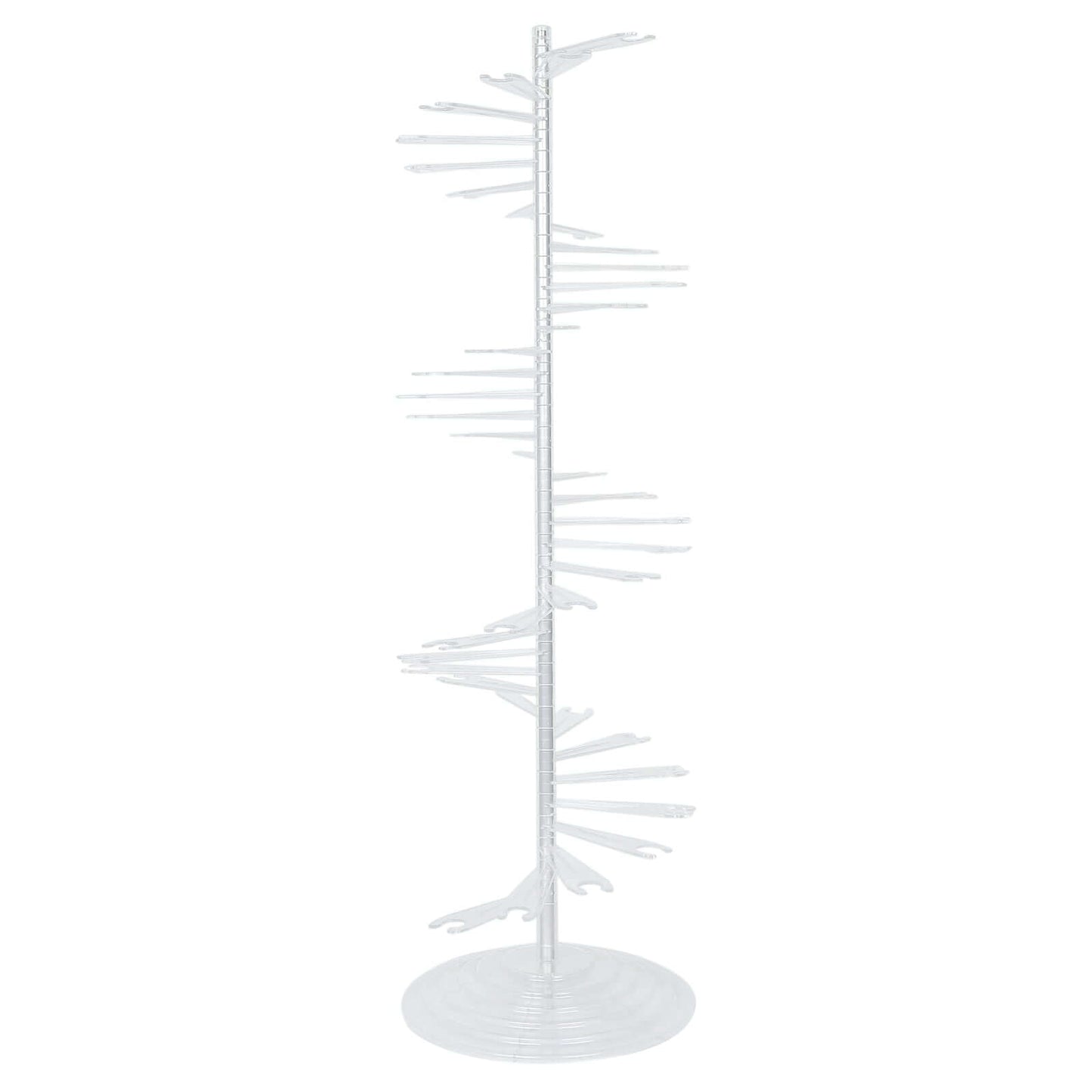 Champagne Glass Holder Tower Clear Acrylic Spiral Design - Flute Display Rack Cocktail Tree Stand with 40 Holders for Professional & Home Use 4.5ft