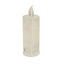 3-Pack LED Flameless Candle Lamps Diamond Acrylic Design Clear Warm White - Battery Operated Pillars 6"