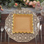 25-Pack Paper 9" Square Dinner Plates in Natural Brown with Gold Scalloped Rim - Disposable Party Plates for Rustic Gatherings & Chic Events