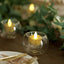 6-Pack Glass Tealight Candle Holders Crystal Clear Globe Design - Votive Candle Holders for Events 3"