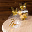 25 Pack Clear Transparent Square Party Favor Boxes with Gold Butterfly Top, Clear Candy Treat Gift Boxes - 2"x2"x4"