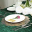 6-Pack Dining Table Mats Floral Lace Design Gold - Vinyl Non-Slip Surface with Vintage Appeal 15"