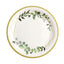 24-Pack Paper 9" Round Dinner Plates in White with Eucalyptus Leaves & Gold Rim - Disposable 300GSM Party Plates for Modern & Nature-Inspired Events