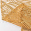 Mesh 72"x72" Table Overlay Square Tablecloth Gold Wave Design with Embroidered Sequins for Stylish Occasions