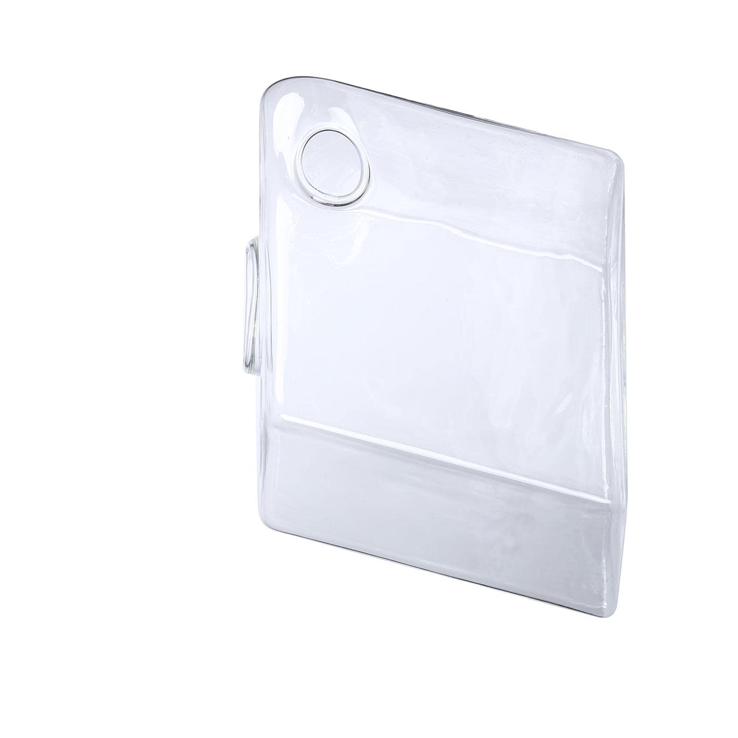 3-Pack Glass Wall Vase Hanging Rhombus Design Indoor Planters - Modern Wall Mounted Terrariums for Living Spaces