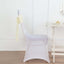 5 Pack Linen Chair Sashes 6"x108" Slubby Textured Ivory - Durable Wrinkle-Resistant Decor