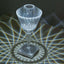 LED Acrylic Table Lamp Prism Design Color Changing - Rechargeable Cordless Touch Control Accent Light 10"