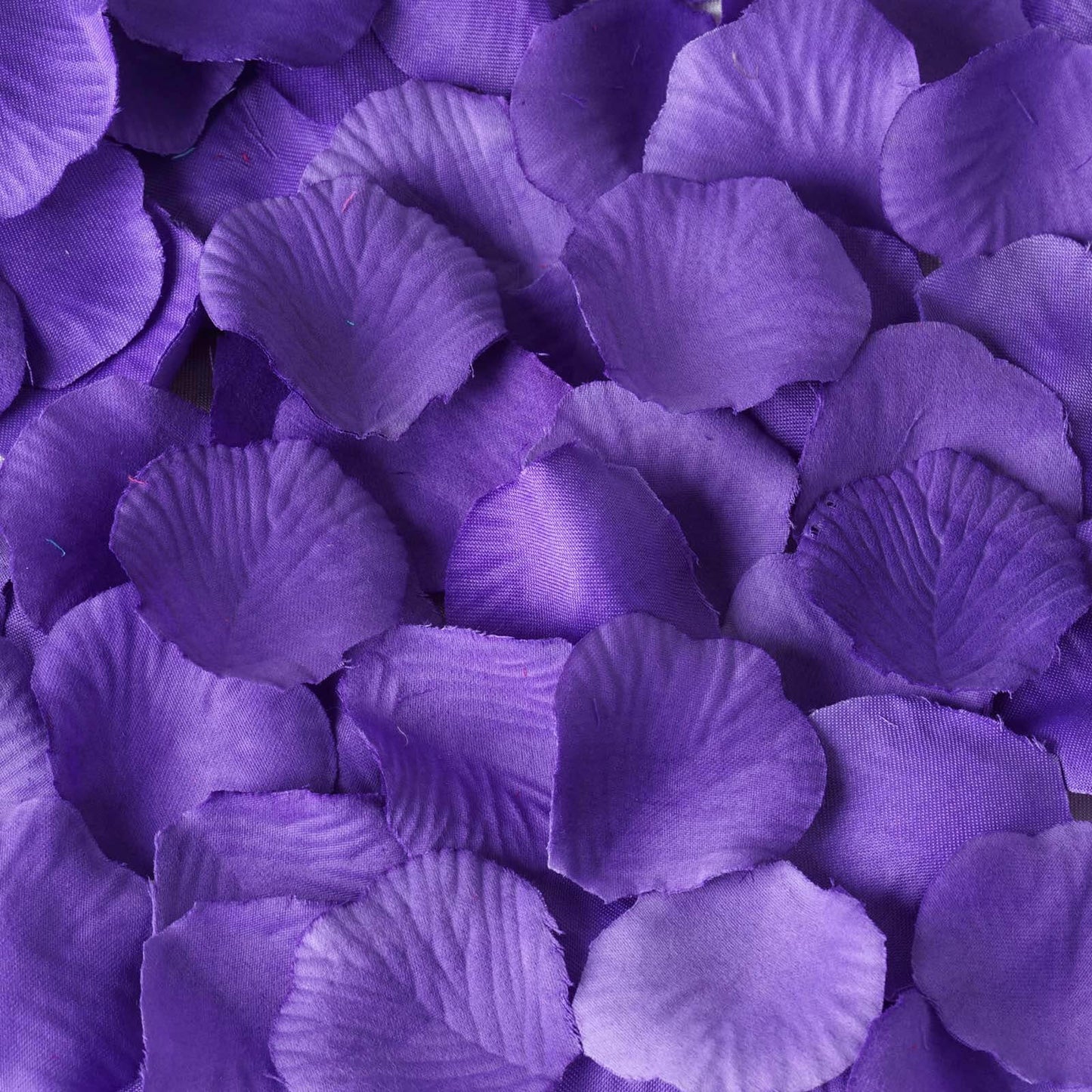 500-Pack Rose Petals Round Design Purple Silk Confetti - Decorative Scatters for Tables and Floors