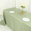 Taffeta 90"x156" Rectangle Tablecloth Sage Green - Accordion Crinkle Seamless Table Cover