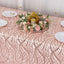 Mesh 90"x156" Rectangle Tablecloth Rose Gold - Wave Sequin Embroidered Table Cover