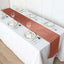 Satin 12"x108" Table Runner Terracotta (Rust) - Stylish Table Linen