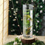 6-Pack Glass Cylinder Vases Square Clear - Durable Heavy Duty Floral Centerpieces for Weddings 18"