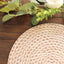 6-Pack Disposable Table Placemats in Wheat with Woven Rattan Print - 700GSM Cardboard Placemats for Rustic Themes & Outdoor Events 13"