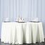 Premium Polyester 120" Round Tablecloth Ivory - Seamless 220GSM Wrinkle-Resistant Design Table Cover