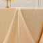 Lamour Satin 90"x132" Rectangle Tablecloth Beige - Soft & Silk-Like Seamless Table Cover