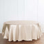 Satin 108" Round Tablecloth Beige - Smooth and Lustrous Table Cover
