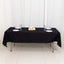 100% Cotton 60"x102" Rectangle Tablecloth Black Linen - Soft & Breathable Table Cover
