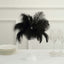 Table Lamp Ostrich Feather Design Black LED Battery Operated - Cordless Wedding Centerpiece 15"