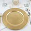 6-Pack Acrylic Round Charger Plates 13" in Metallic Gold, Dinner Party Decor Charger Tableware