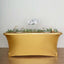 Stretch Spandex 72"x30" Rectangle Tablecloth Metallic Gold - Glamorous Form-Fitting Table Cover for Upscale Gatherings