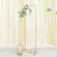 5.5ft Slim Gold Metal Frame Wedding Arch, Rectangular Backdrop Stand, Floral Display Frame